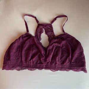 Torrid Lace Bralette Dark Pink Purple